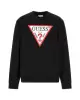 Guess Erkek  Siyah Üçgen Logolu Sweatshirt