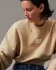 Calvin Klein Kadın Woven Pamuklu Label Sweatshirt