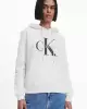 Calvin Klein Kapüşonlu Rahat Beyaz Kadın Sweatshirt