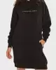 CHENILLE MONOLOGO HOODIE DRESS