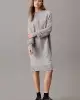 CK INTARSIA LOOSE SWEATER DRESS