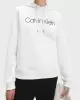 Calvin Klein Kadın Logolu Hoodie Beyaz Sweatshirt