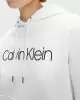 Calvin Klein Kadın Logolu Hoodie Beyaz Sweatshirt