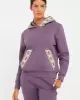 Guess Şerit Logolu Sweatshirt Mor