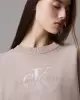 Calvin Klein Kadın Krem Monogram Sweatshirt  Elbise