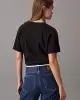 Calvin Klein Kadın Siyah Logo Baskılı T Shirt