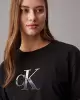 Calvin Klein Kadın Siyah Logo Baskılı T Shirt