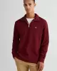 Gant Erkek Bordo Regular Fit Yarım Fermuarlı Sweatshirt