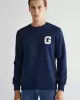 Gant Erkek Lacivert Regular Fit Sweatshirt