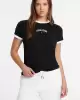 Guess Kadın  Siyah  Classıc  Signature T-Shirt