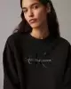 Calvin Klein Kadın Siyah Monogram Sweatshirt