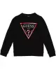 Guess Çocuk Üçgen Logolu Siyah Sweatshirt