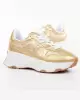 Guess Kadın Logolu Gold Sneaker