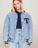 Tommy Hilfiger Kadın Letterman Denim Ceket