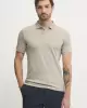 Calvin Klein Erkek Bej Polo Yaka T-Shirt