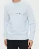 Calvin Klein Erkek Bisiklet Yaka Buz Mavisi Sweatshirt