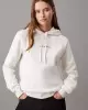 Calvi̇n Klei̇n Kadin Beyaz Polar Monogram  Sweatshi̇rt