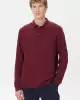 Nautica Erkek Bordo Classic Fit Uzun Kollu Polo