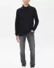 Nautica Erkek Siyah Slim Fit Polo Sweatshirt