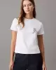 Calvin Klein Logolu Kadın Beyaz T Shirt