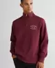 Gant Erkek Bordo Regular Fit Yarım  Fermuarlı Sweatshirt