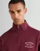 Gant Erkek Bordo Regular Fit Yarım  Fermuarlı Sweatshirt