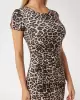 Guess Kadın  Animal  Print Midi Elbise