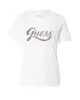 Guess Kadın  Glittery Logolu   Beyaz T-Shirt