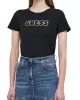 Guess Kadın Bisiklet Yaka Siyah Glossy T-Shirt