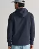 GANT Erkek Lacivert Regular Fit Kapüşonlu Logolu Sweatshirt