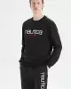 Nautıca  Erkek Siyah Standart Fit Baskılı Sweatshirt