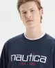 Nautıca  Erkek Lacivert Standart Fit  Baskılı Sweatshirt