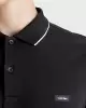 Calvin Klein Erkek Siyah Uzun Kollu Polo Yaka T Shirt