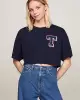 Tommy Hilfiger Kadın Lacivert Crop T-Shirt