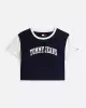 Tommy Jeans Kadın Siyah Logolu  Crop T-Shirt