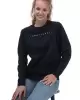 Tommy Hilfiger Kadın Geniş Kesim Lacivert Sweatshirt