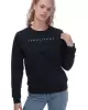 Tommy Hilfiger Kadın Geniş Kesim Lacivert Sweatshirt