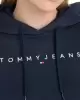 Tommy Hilfiger Kadın Geniş Kesim Lacivert Sweatshirt