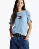 Tommy Jeans Kadın Mavi Logolu T-Shirt