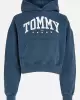 Tommy Hilfiger Kadın lacivert ön cepli sweatshirt