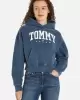 Tommy Hilfiger Kadın lacivert ön cepli sweatshirt