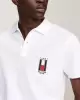 Tommy Hilfiger Dikey Bayrak Polo Yaka Tişört Beyaz