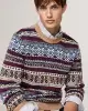 Tommy Hilfiger Erkek Bej Wool Blend Kazak