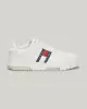 Tommy Hilfiger Erkek Brooklyn Deri Beyaz Logolu Sneaker