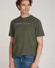 Tommy Hilfiger Erkek Çizgi Logolu T-Shirt