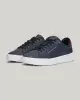 Tommy Hilfiger Erkek Deri ESS Grain Lacivert Sneaker