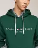 Tommy Hilfiger Erkek Logo Nakışlı Yeşil Sweatshirt