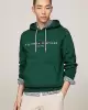 Tommy Hilfiger Erkek Logo Nakışlı Yeşil Sweatshirt