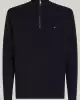 Tommy Hilfiger Erkek Mock Fermuarlı Lacivert Sweatshirt