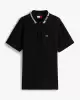 Tommy Hilfiger Erkek Siyah Regular Fit Polo Yaka T-Shirt